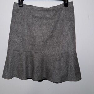 rag & bone Grey A-Line Flounce Hem Skirt